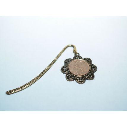 Birthday Farthing coin floral book mark 1913 - 1936 birthday gift - boxed