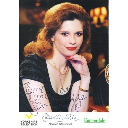Bernice Blackstock Samantha Giles Vintage Emmerdale Hand Signed Photo