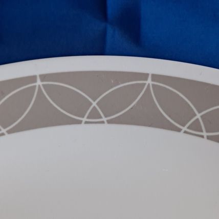 Lot 4 Corelle SAND SKETCH Dinner PLATES 6 3/4 Salad Dessert Livingware Salad