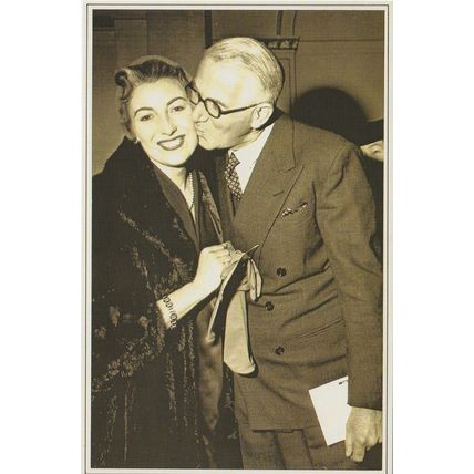 Postcard Singer Vera Lynn Band Leader Henry Hall 1956 Foyles - Nostalgia