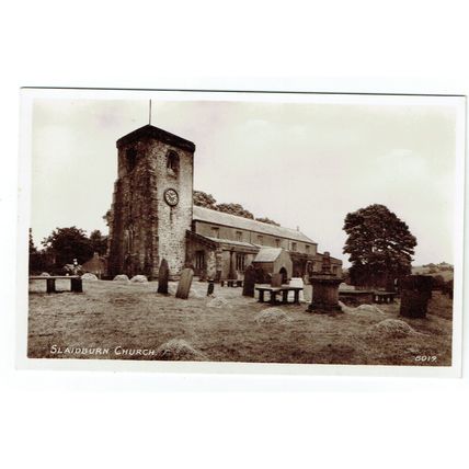 Lancashire postcard Slaidburn Church
