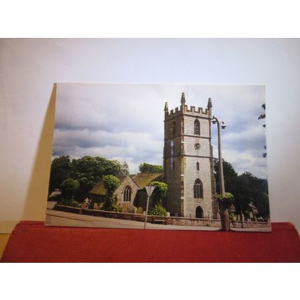 ST. CADDOC'S CHURCH, RAGLAN, MONMOUTHSHIRE used postcard dated 2002 =
