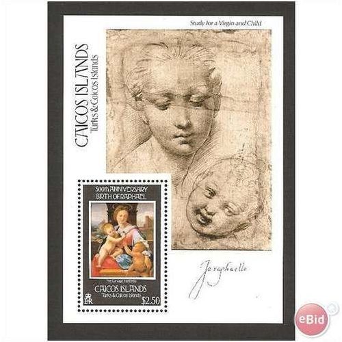 500th Birth Anniv of Raphael Minature Sheet 44.UM/Mint.