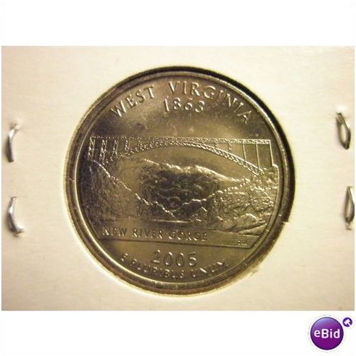 2005 P West Virginia State Quarter (FREE SHIPPING)