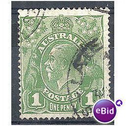 Australia 1926 SG86 1d Sage-Green Fine Used .