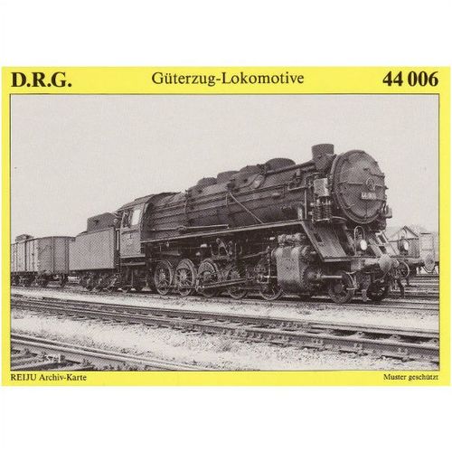 Railway Postcard German DRG Class 44 006 2-10-0 Loco Germany 44006 1'Eh3