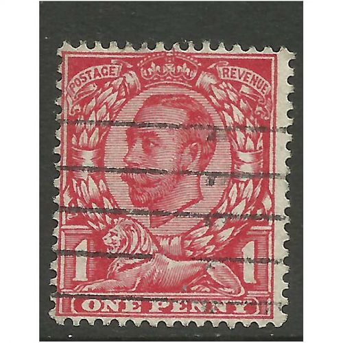 GB 1912 KGV 1d Brt Scarlet Wmk 49 SG 341.(T819 )