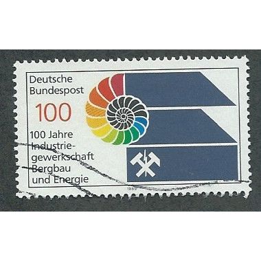 GER 1989 100pf 'MINING AND POWER INDUSTRIES' FINE USED (EBID43-210)