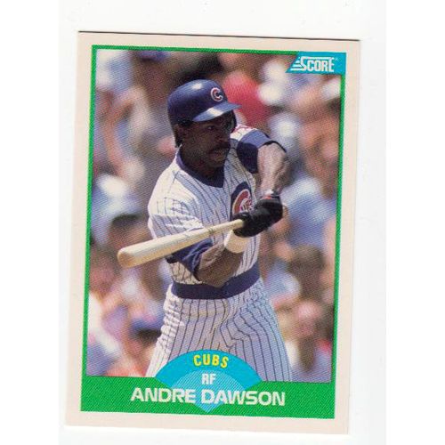 1989 Score Andre Dawson baseball card #2-NM-HOF- Cubs