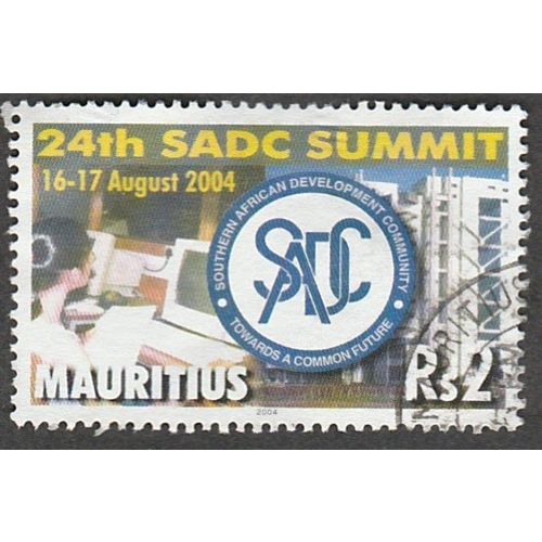 Mauritius. 2004 Rs 2 Value.24th SADC Summit. Very Fine Used