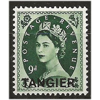 Tangier 1954 SG300 9d Bronze Green Mounted Mint . ..