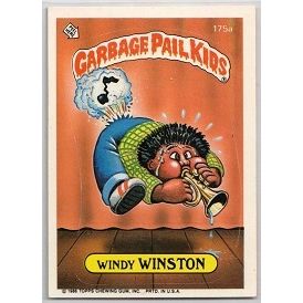 GARBAGE PAIL KIDS ' WINDY WINSTON' card # 175a ( 1986)