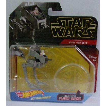 HOT WHEELS STAR WARS ' 1ST ORDER AT-ST with BB-8 ' STARSHIPS (2019)