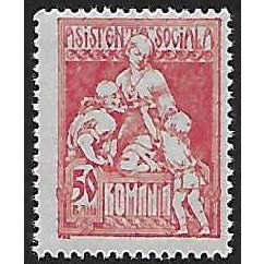 (no gum): 50 b. red Social Assistance Stamp: 'Charity,' comb perf. 13½:13¾