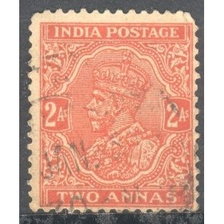 India 1932 - SG 236b KGV 2a vermillion - used