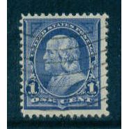 Used 264 1c Benjamin Franklin Barely Clears M02807