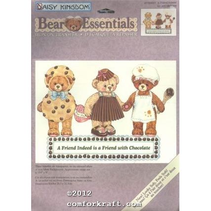 A Friend Indeed 1164001 Bear Essentials Iron-On Transfer