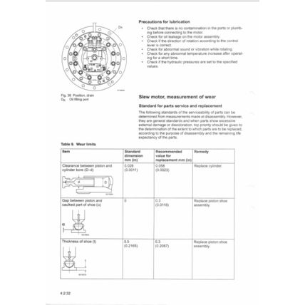Volvo EC290B Excavator Transmission Slew Service Manual VOE2124354169 2002 PDF