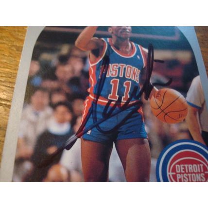 1990 Topps, Autograph w/COA, ISIAH THOMAS, Pistons