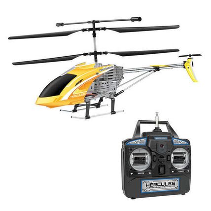 Hercules Unbreakable Gyro 3.5CH RC Helicopter (Large 15" Long W/ 13" Rotor)