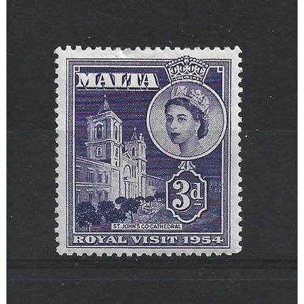 Malta.1954 Royal Visit stamp.Mounted Mint.Apr25b