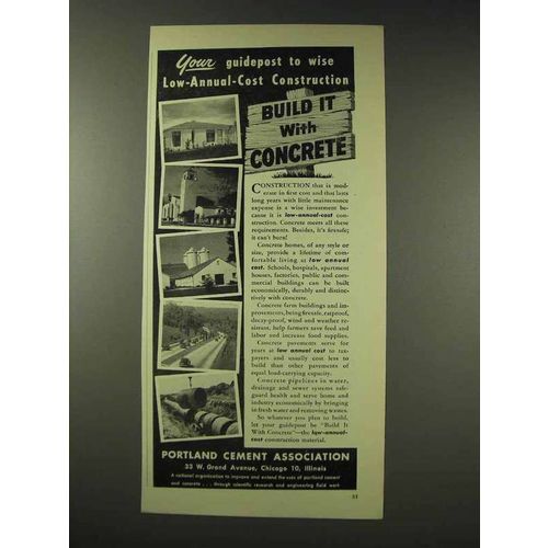 1948 Portland Cement Ad - Your Guidepost