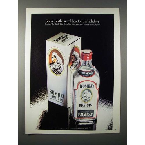 1980 Bombay Dry Gin Ad - Join Us in the Royal Box