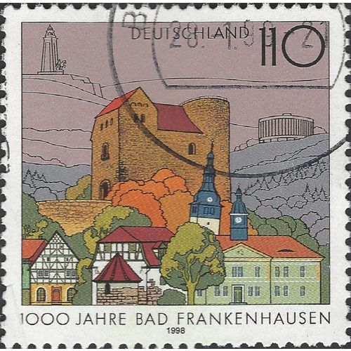 GERMANY, 1000 years Bad Frankenhausen, lilac 1998, 110pf, #4