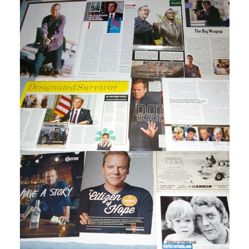 KIEFFER SUTHERLAND 33x Clippings Cover + 4x cards