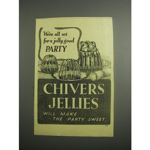 1948 Chivers Jellies Ad - We're all set for a jolly good party