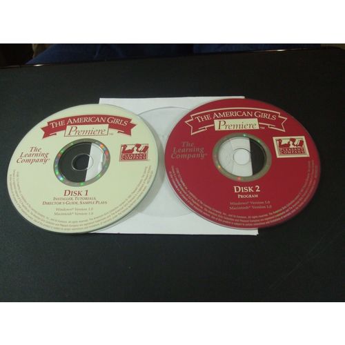 The Learning Company The American Girls Premiere (PC & MAC, 1997) - Discs Only!!