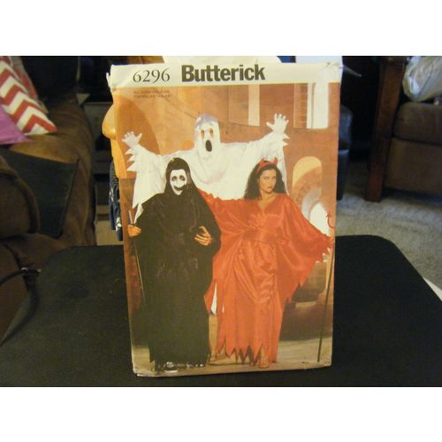 Butterick 6296 Adult's Ghost, Devil & Reaper Costume Pattern - Size XS-XL