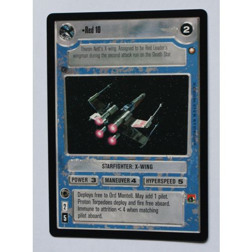 Star Wars CCG: Special Edition Limited # Red 10 (A) 1998 light decipher x-wing
