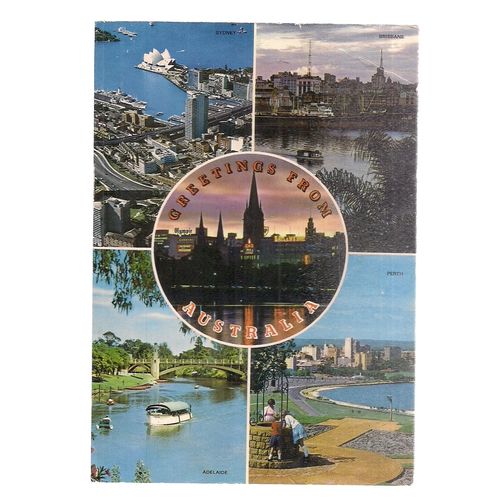 AUSTRALIA, multiview, used postcard 1975 postmark =