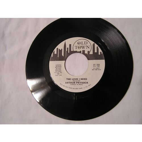 Arthur Prysock Promo 45-FUNNY HOW TIME SLIPS AWAY/THE LOVE I NEED