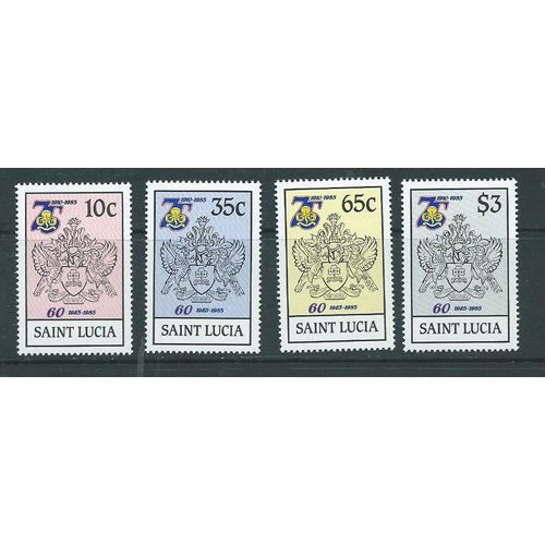 st.lucia stamps set mh sg777 sg 777 hinged