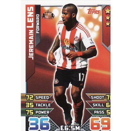 Match Attax 2015/2016 269 Jermain Lens Sunderland