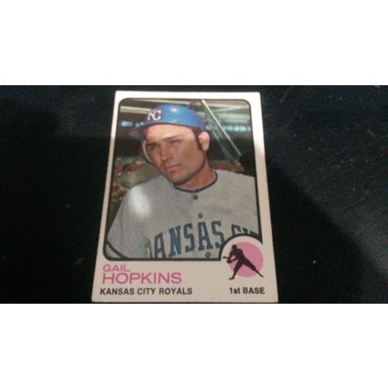 1973 Topps Card # 441 Gail Hopkins Very Good-Excellent (4) Kansas City Royals