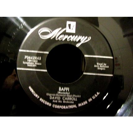David Carroll-Alabama Jubilee / Baffi-45rpm-1955-VG+