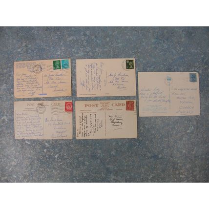 5 old Scottish (Scotland) Postcards – Luss, Gourock & Pitlochry.