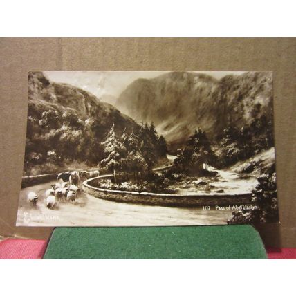 ABERGLASLYN PASS, SNOWDONIA. unused vintage postcard. RP by E T W Dennis #