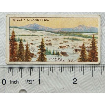 1914 Wills Overseas Dominions Canada No. 28 A Backwoods Village
