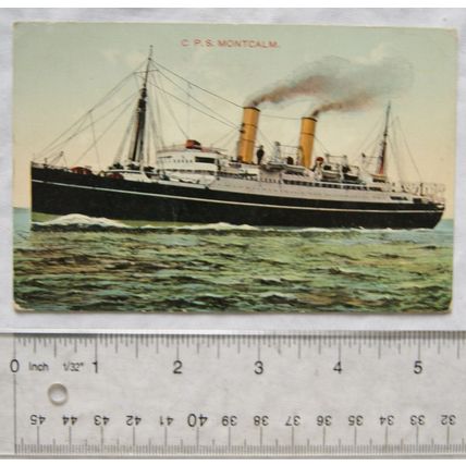 vintage postcard C.P.S. Montcalm