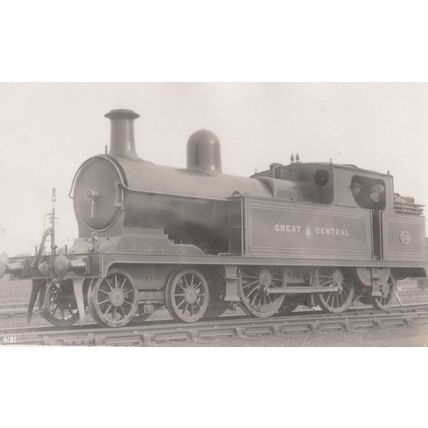 Great Central No 353 Passengers Antique Railway Train Real Photo Postcard