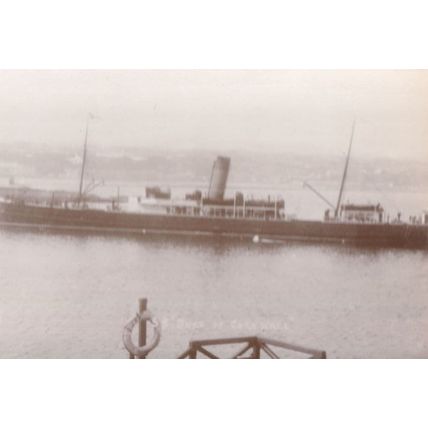 TSS Rushen Castle Ship at Douglas Harbour Isle Of Man Postcard