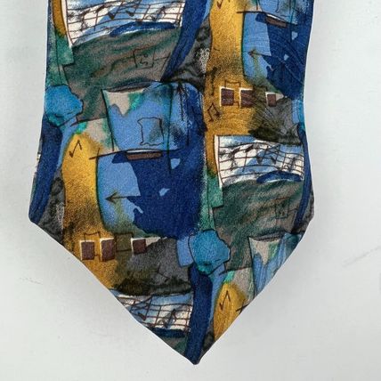 Jerry Garcia Necktie Neck Tie Collector's Edition 100% Silk Blues, Browns, Music