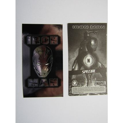 Marvel - Iron Man The Movie 2008 - Preziosi Sticker Drop-down Choice (e18)