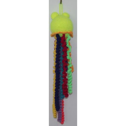 Hand Crocheted Colourful Jelly Fish Soft Toy - Made in Australia