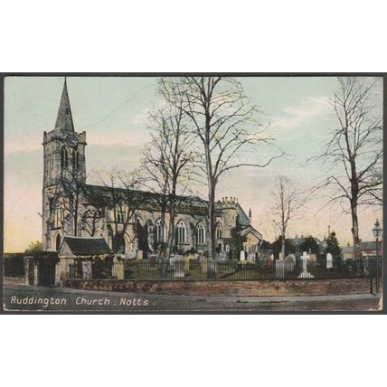 Ruddington Church, Nottinghamshire, c.1905-10 - Hindley Postcard