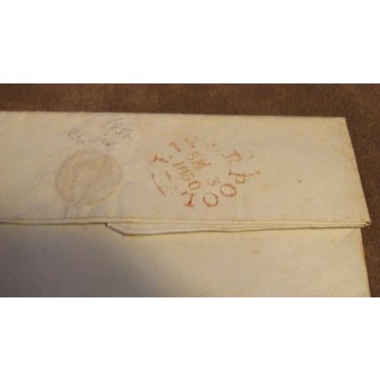 QV Queen Victoria 1850 GB Cover Liverpool frank to Stourbridge ref2